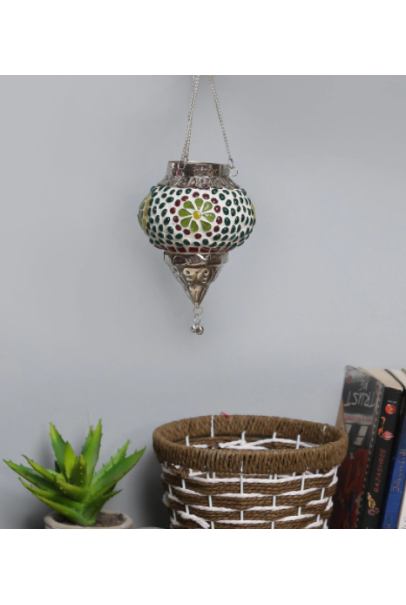 Metal & Glass Tea Light Holder Metal & Glass Tea Light Holder